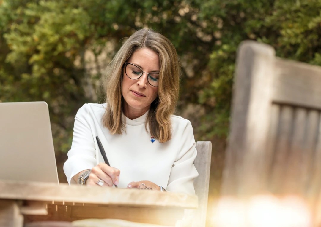 woman writing